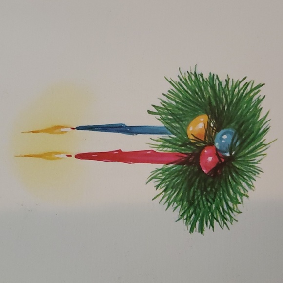 Vtg, 1940's Unused Norcross Holiday Card for Aunt and Uncle / with Envelope - Picture 6 of 8